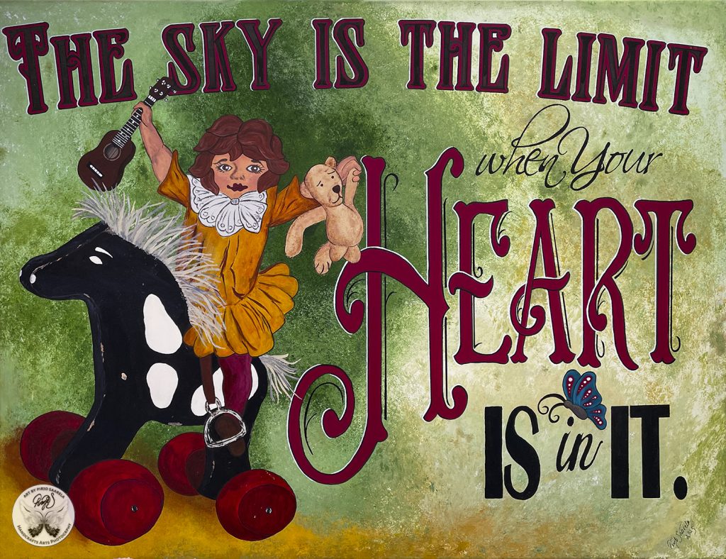 Akryylimaalaus Circus 89x116 cm