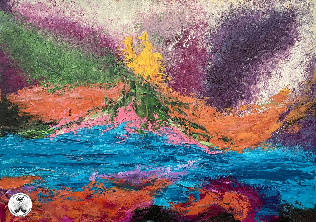 Akryylimaalaus Syvä Vesi 50x70 cm