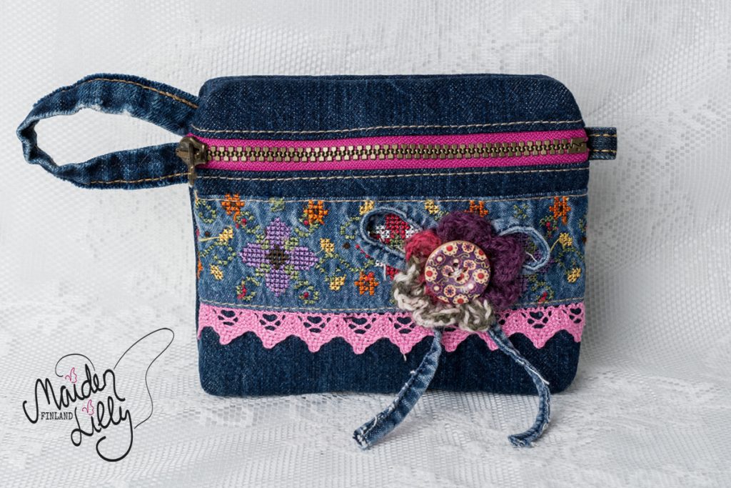 Farkkupussukka Blue'n Pink Cross-Stitch No. 7974
